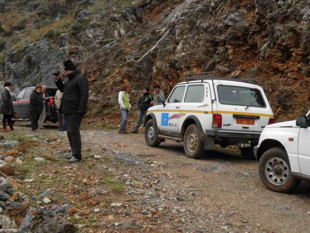 Il gruppo di lavoro in visita all’area sperimentale di Fokies