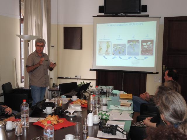fig. 1. Un momento della presentazione del dr. Garfì presso  la Decentralized Administration of Crete di Heraklion